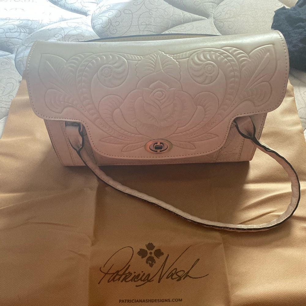 Patricia Nash ivory handbag